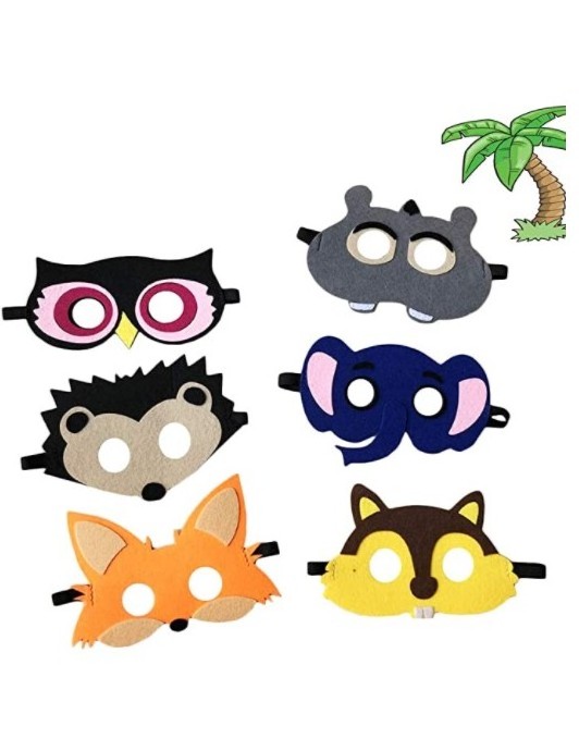 Forest Friends Felt Animal Dinosaur Tiger Rabbit Masks Cosplay Halloween Masks EVA foam masks