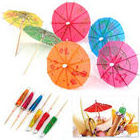 mintai Wholesale disposable decorative creative paper cocktail umbrella pick Custom paper umbrella toothpick food