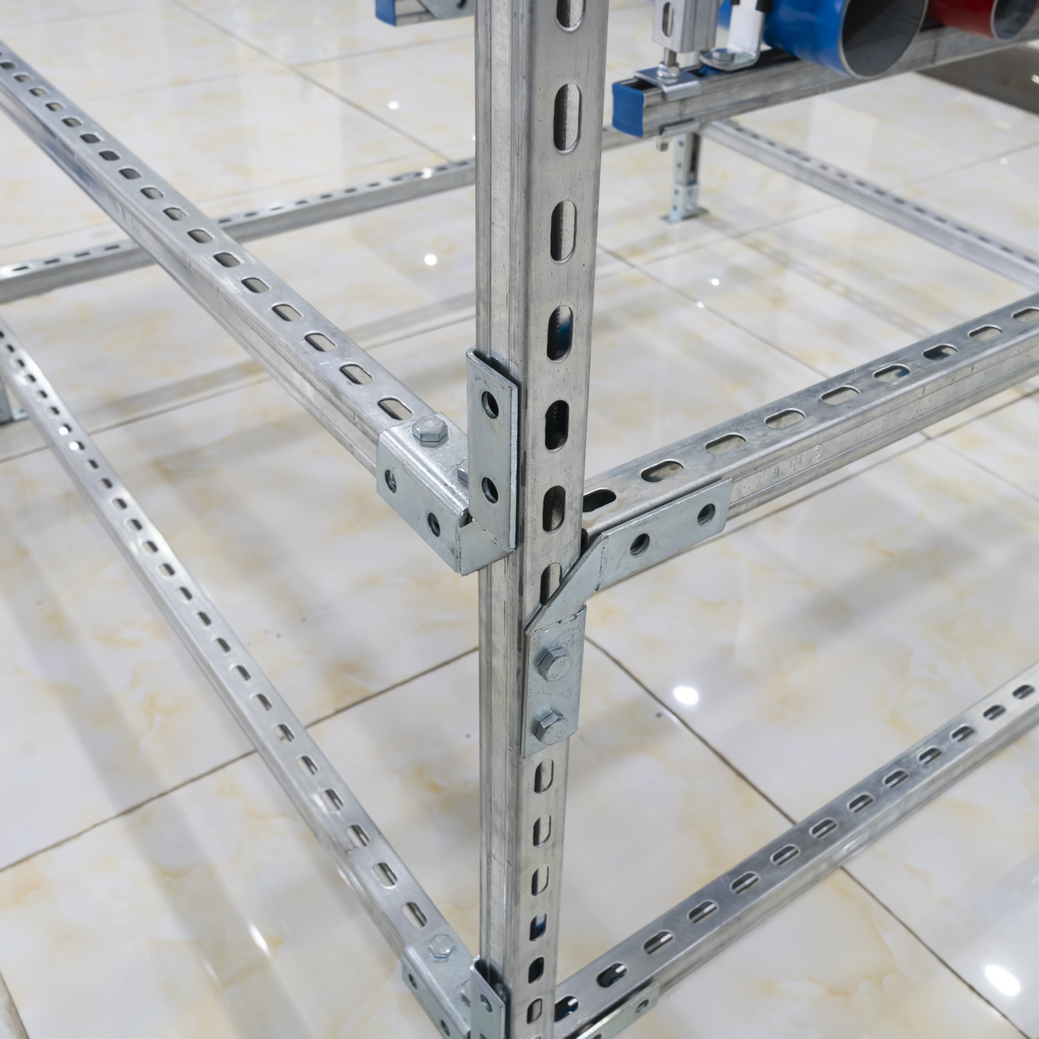 Customized U Channel Purlin Structural Unistrut Channel Steel Roof Truss Galvanized Steel Profile C Channel