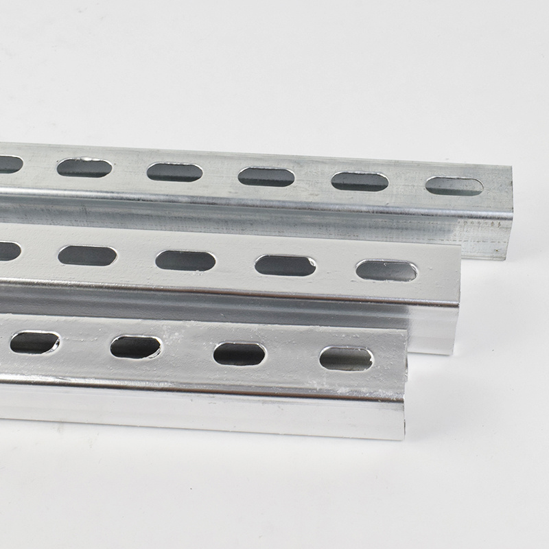 Factory Wholesale Price CE TUV Hot Dip Galvanized Uni Strut Brackets HDG Steel C Channel Purlin 41x41x2 mm Slotted Channel