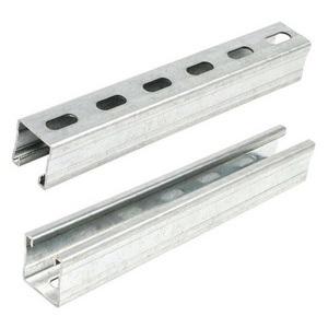 Factory Wholesale Price CE TUV Hot Dip Galvanized Uni Strut Brackets HDG Steel C Channel Purlin 41x41x2 mm Slotted Channel