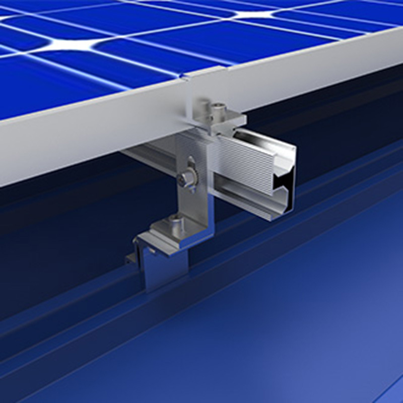 Aluminium 4200 mm Solar Panel Mounting Aluminum Rail, Flat Roof Solar Panel Mounting Rails