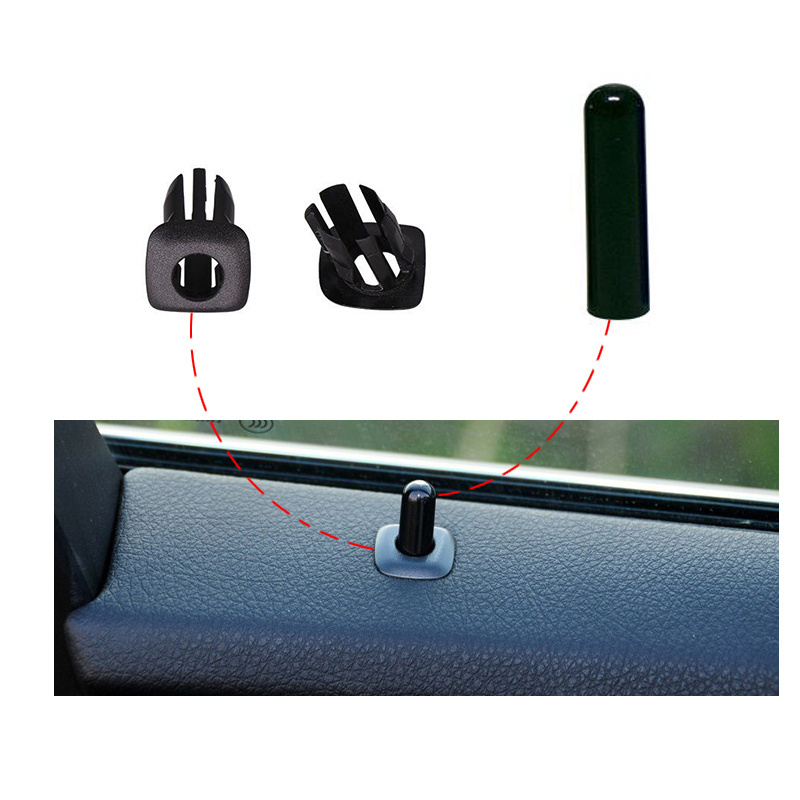 For BMW F10 F02 F07 E70 E84 E90 F35 F18 E70 E89 ABS+PC Car Door Latch Pin Door Screw Knob Cover Trim For X5 X3 X1 330i 325i