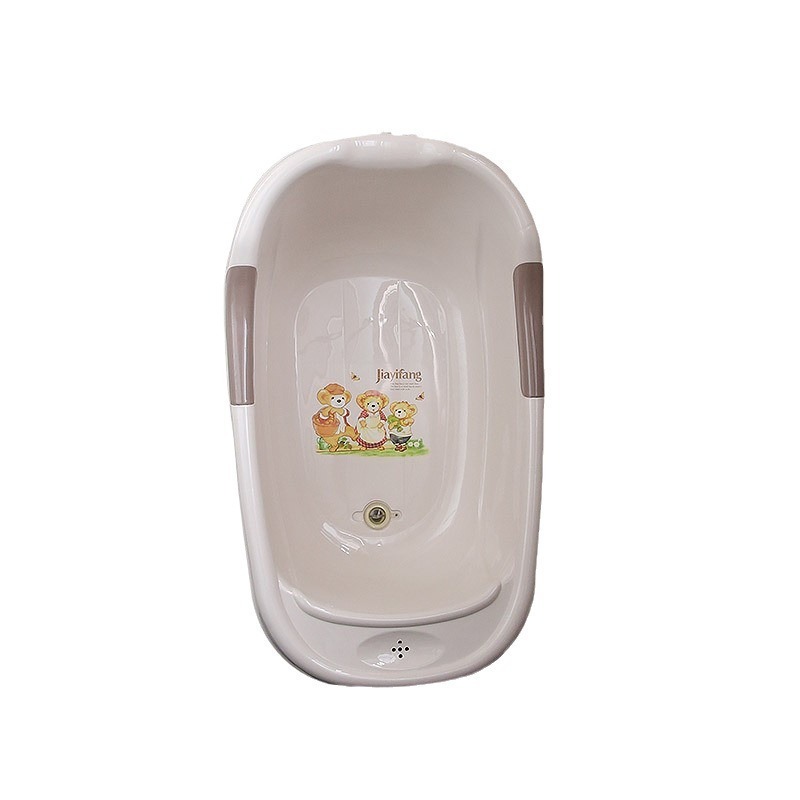 plastic Baby BathTub with Hole Portable Baby spa bathtub non-slip comfortable bath tub infant stand tub