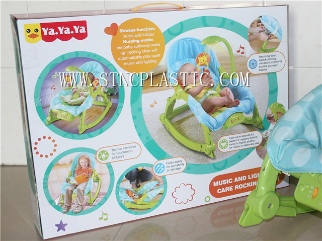 portable folding baby swing high chair with music and light