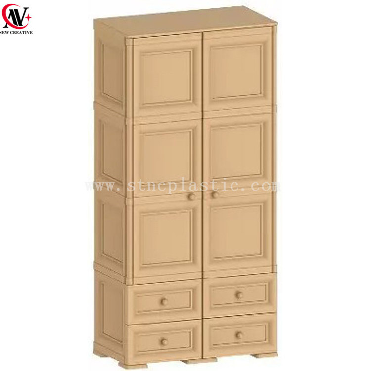 Double Combi Wardrobe 2 Door 2 Drawer Furniture Bedroom