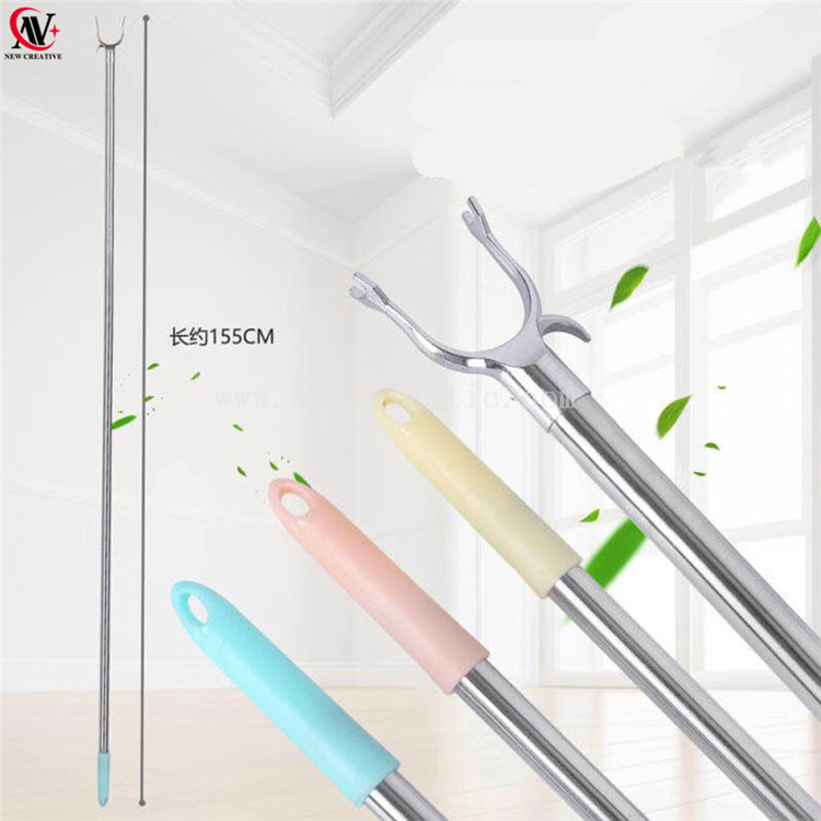 Reach Pole Clothes Retriever Retail Long Hook Closet Reacher Hanger Extender