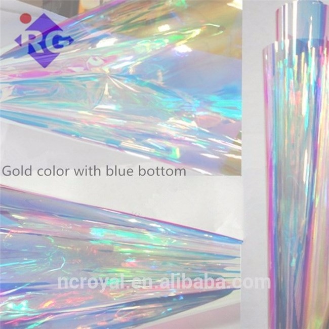 Angelina Fantasy Transparent Rainbow Color Iridescent Cellophane Wrap Rolls Film