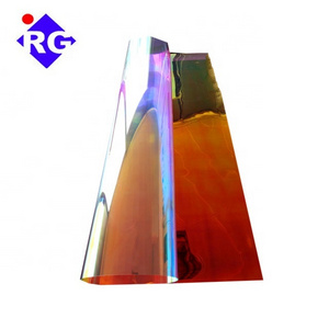 Royal Glory Amazing Red Blaze Self Adhesive Dichroic Mirror Prism Film for Window Glass or Acrylic