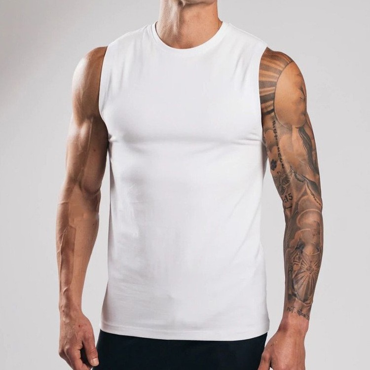 Top Selling Men's Tank Tops Muscle Workout Gym Athletic Stringer Tank Tops Custom Logo Ribbed Vest