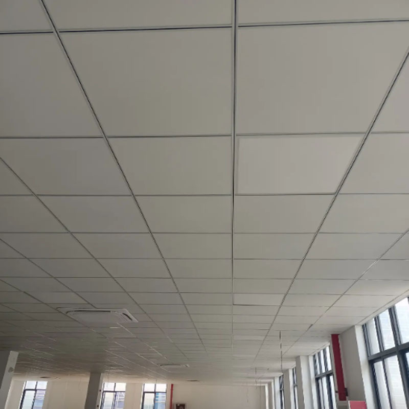 Office Hall Plaster Decorative PVC Laminated Gypsum Board False Ceiling