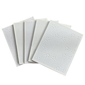 Production Materials 600*600Mm PVC Plastic Laminated Gypsum Board Ceiling Tiles