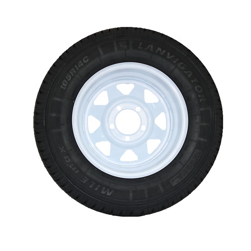 Australian radial 8pr light truck tyre 185R14C  trailer tire with ford wheel rim 5-114.3