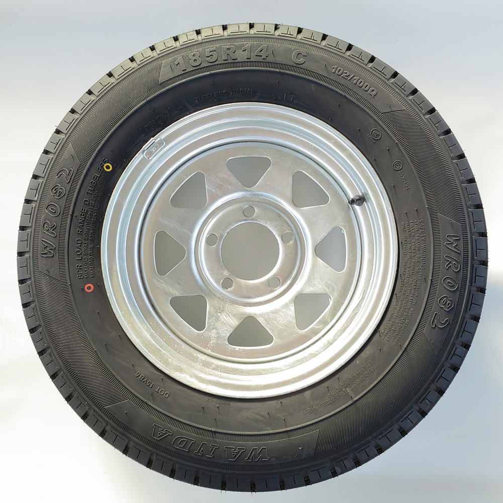 Australian radial 8pr light truck tyre 185R14C  trailer tire with ford wheel rim 5-114.3