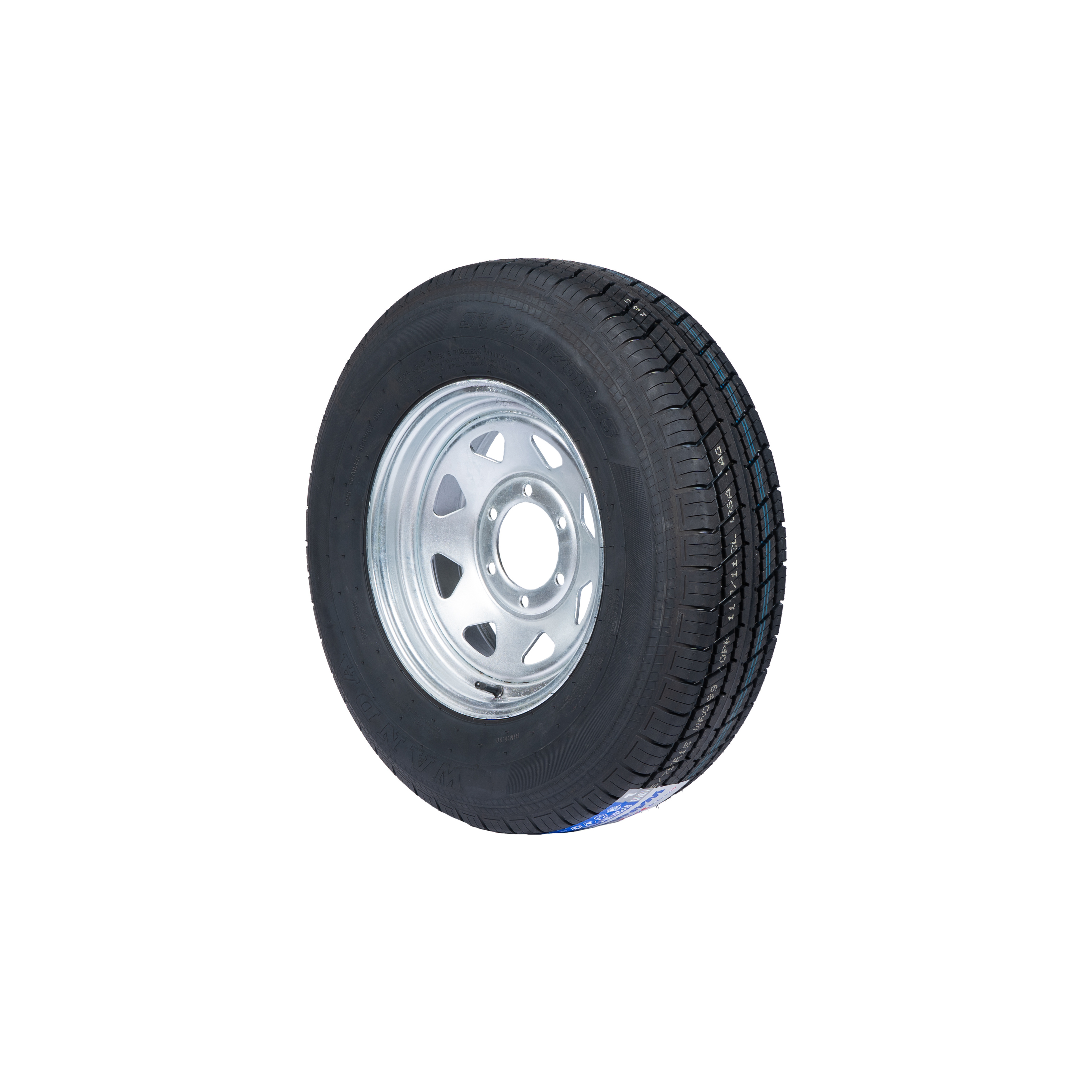 ST 225/75R15 Trailer Tires with White Spoke Wheel China Tyres Supplier Wholesale Customized Low Price