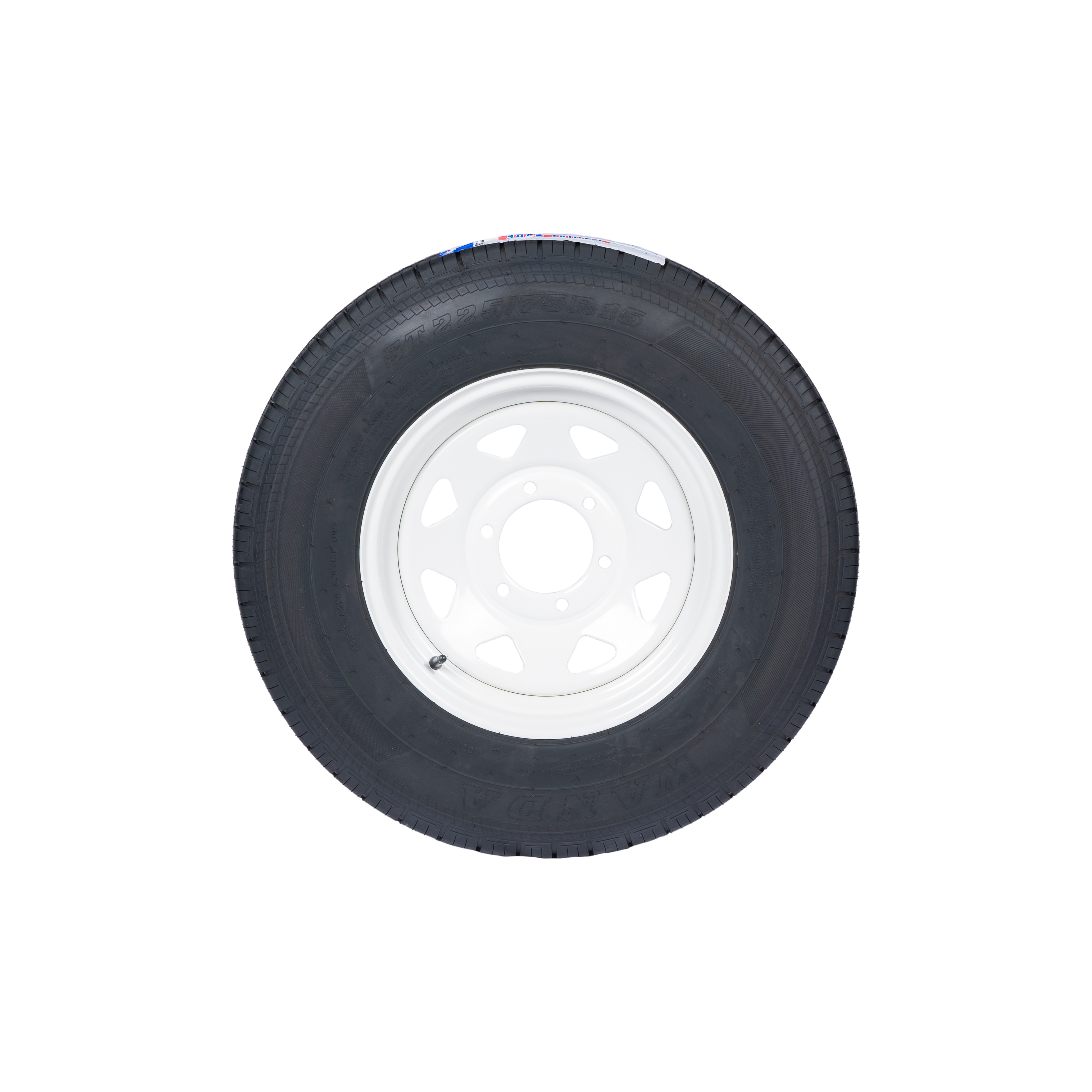 ST 225/75R15 Trailer Tires with White Spoke Wheel China Tyres Supplier Wholesale Customized Low Price