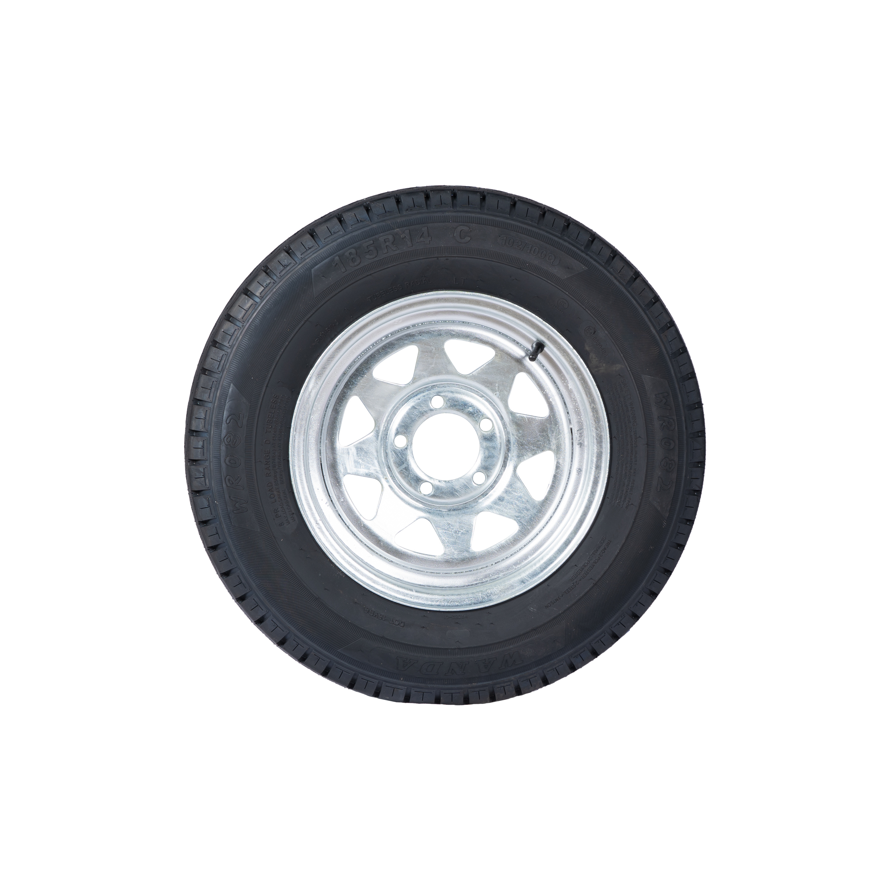 Galvanized Boat Trailer / Light Truck / Car Trailer 185R14C Steel Wheel Rim