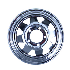 5x144.3 5x108 5x 139.7 Wholesale Customized Galvanized Wheel for Trailers 13" 14" 15" 16" Sunraysia Style Trailer Rims