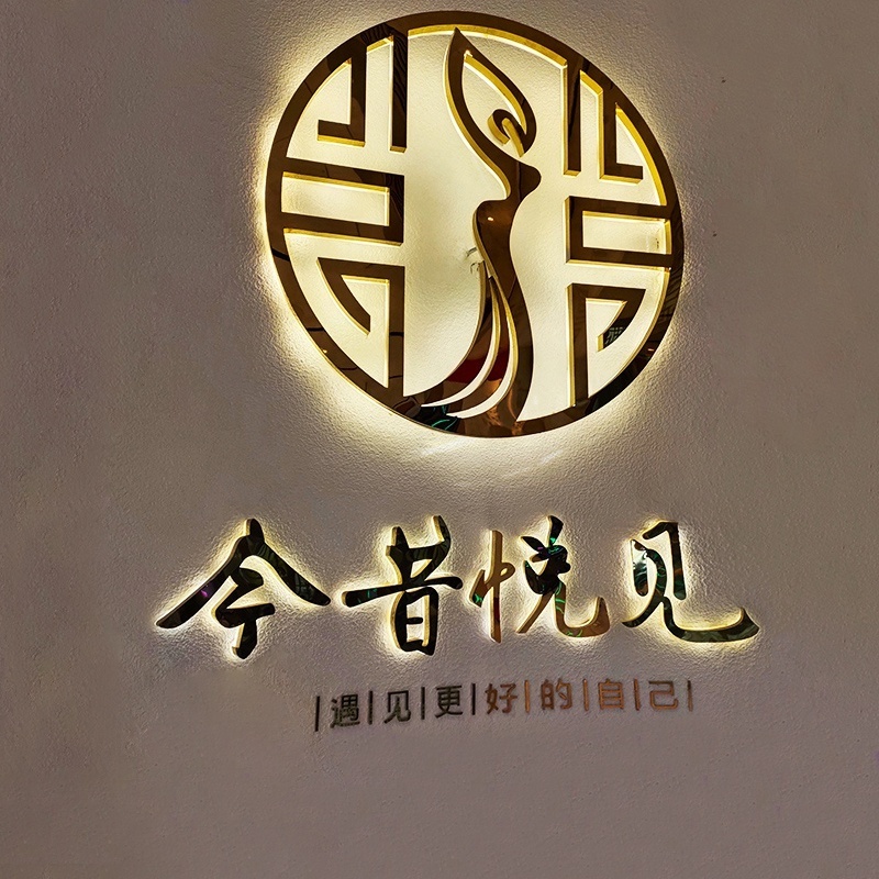 Customized 3D light-emitting signage Led backlight signage metal door number