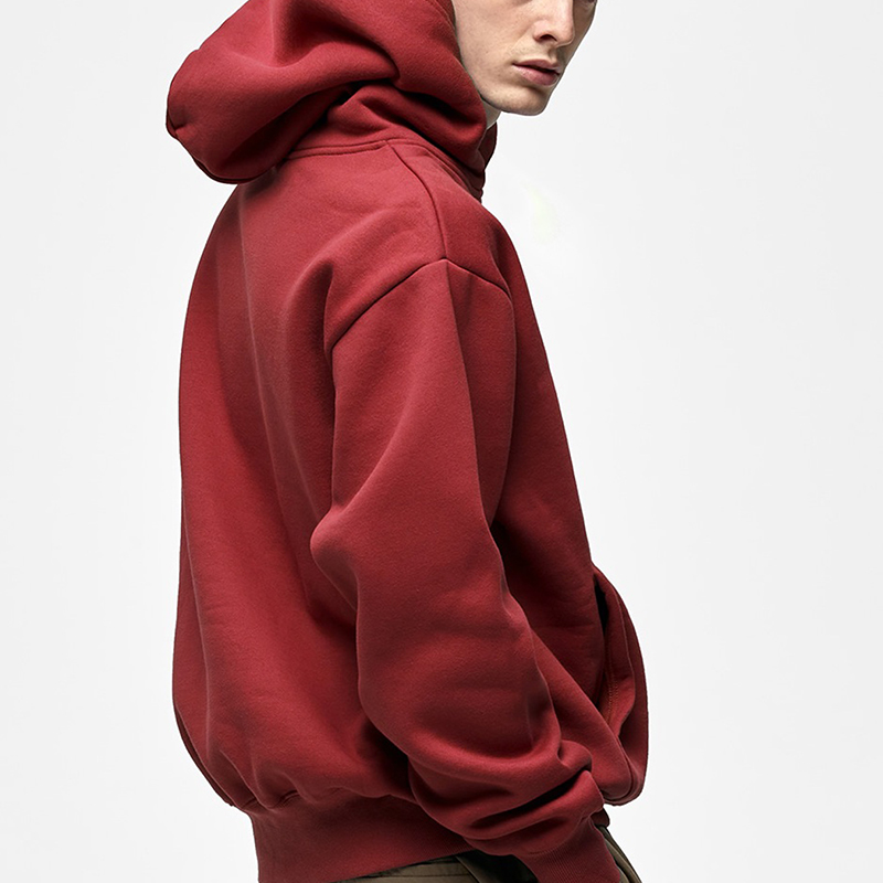 Men's Oversized Baggy Loose Fit Heavyweight 100% Cotton Fleece Thick Hoodie 400gsm French Terry Hoodies