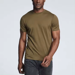 Sunton slim fit sport t shirt with logo Lightweight Soft custom t shirt dropshipping Men Workout Merino Wool T Shirt