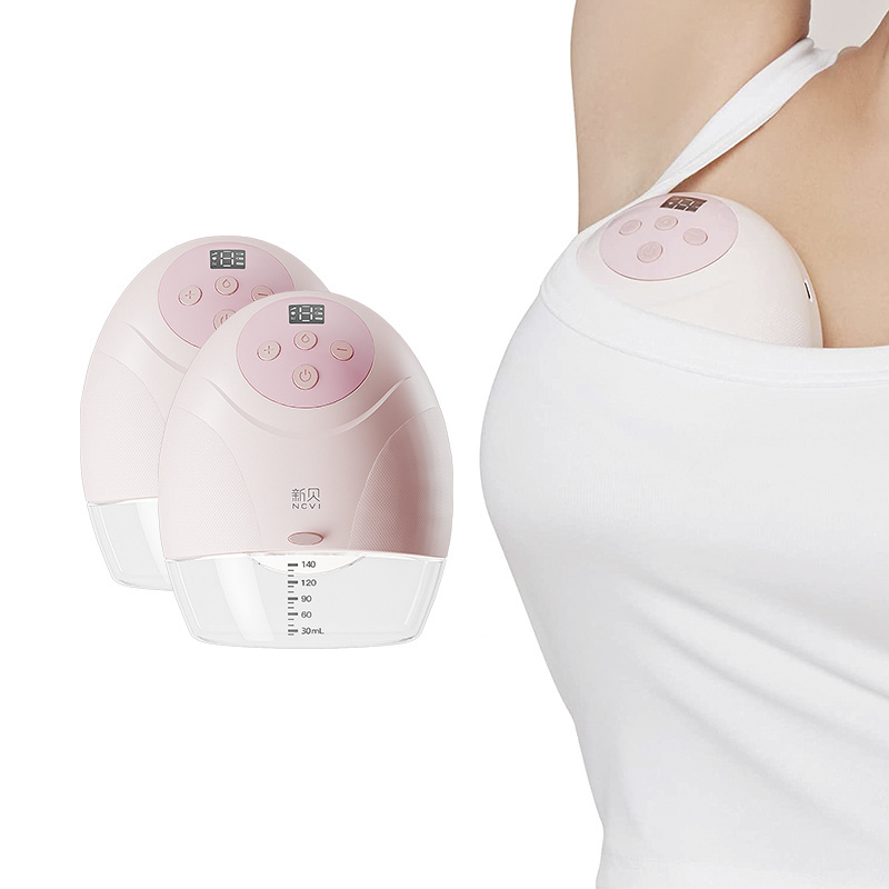 Convenient Combination Gift Wireless Portable Breast Pump Silicone Double Hands-free Breast Pump