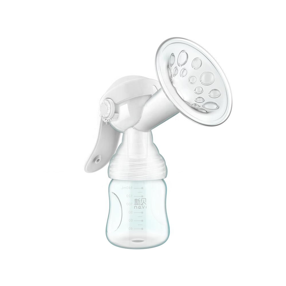 Factory Supply Comfortable Lactating Breast Milk Extractor Portable Manual Silicone Breast Pump