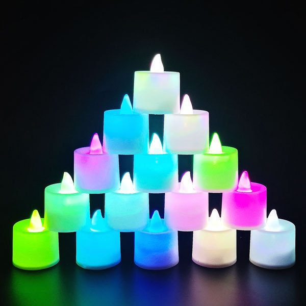 WANHUA flameless electric lighter lantern spell led tea light candles with logo