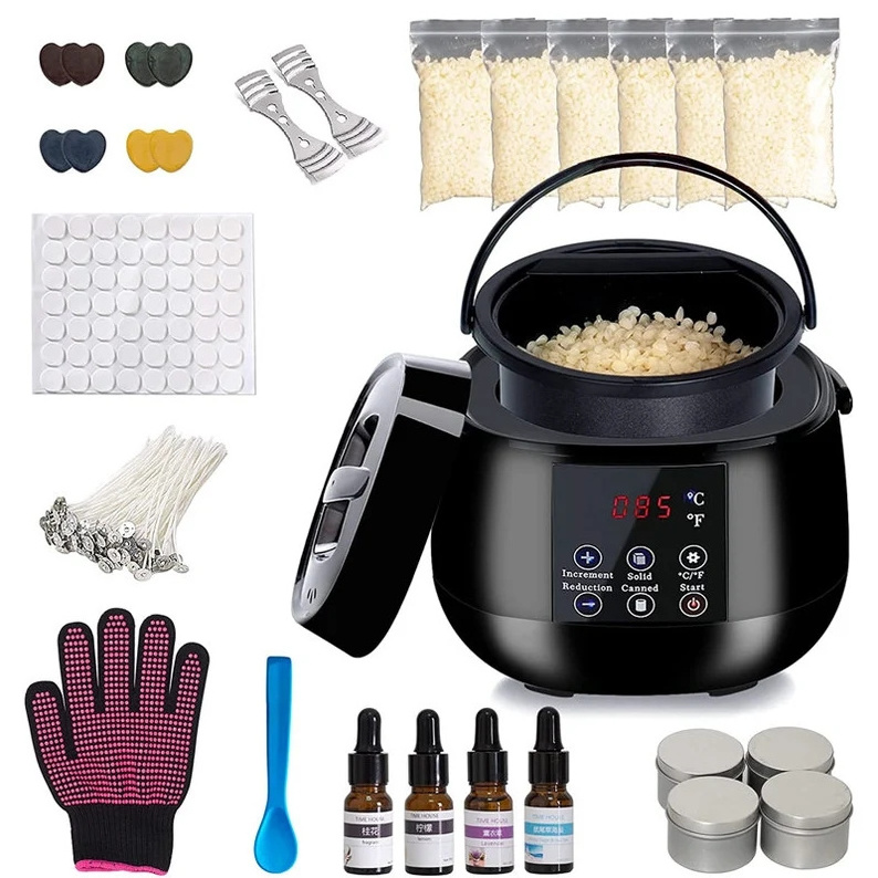 2022 presto pot starter kit Gift Custom Luxury Adults Soy Wax Gel Diy Candle Making Kit