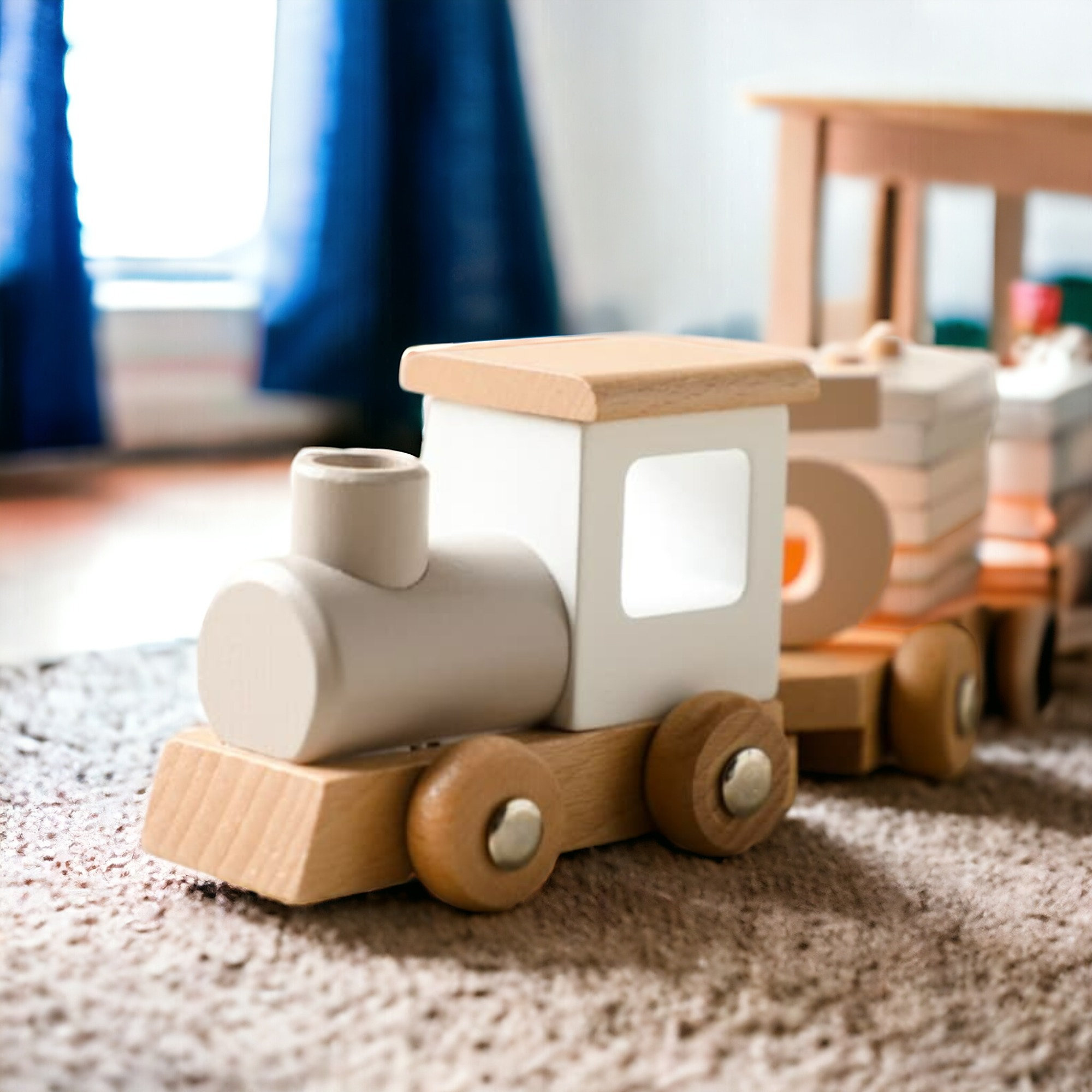 WANHUA High Quality Wooden toy train Wooden Toys Push Car Toy for kid & children