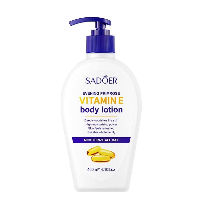 SADOER Evening Primrose Vitamin E Body Lotion Nourishing Hydrating Moisturizing Lotion