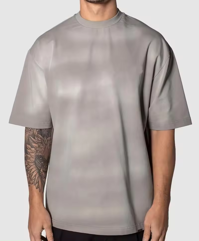 Custom boxy t shirt garment washed premium heavyweight tshirt