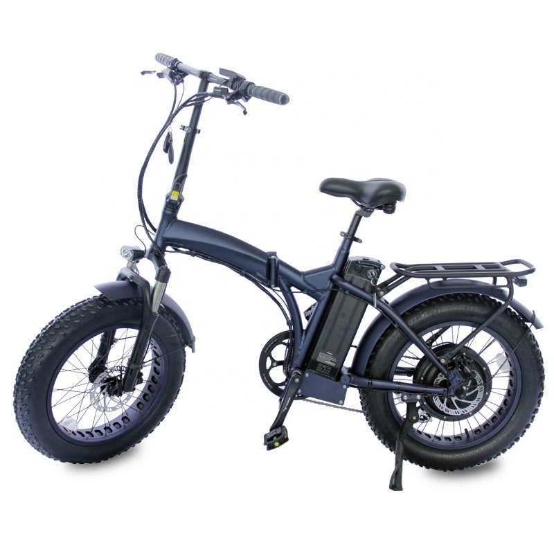 New Style Electric Bike 48v 1000w Rear Motor Ebike 2 Wheel 20 Inch Fat Tire Electric Bicycle foldable for beach