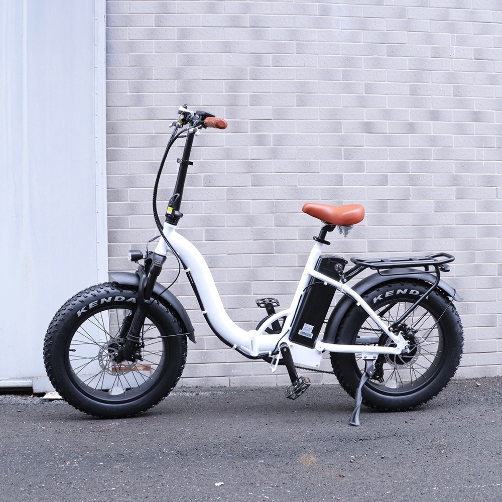 New Products Electric Fat Tire Bike 20inch 36v 48v 13ah 500w 750w 1000w Electric Bike Fat Folding Step Through Fat Tire Ebike