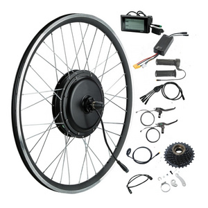 Electric Bike Conversion Hub Motor Kit 36V/48V250W/350W/500W/750W/1500W Front/Rear Wheel 20/24/26/27.5/29 Inch Bicycle Engine