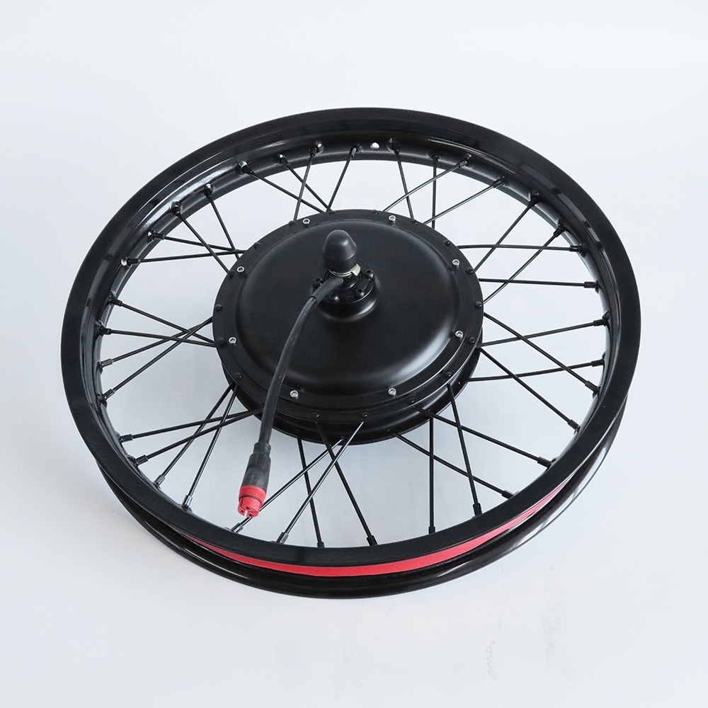 New Product 1000w 1500w 2000w 48v/52v/60v/72v Ebike Kit 17 Inch Fat Tyre Bike Snow Bike Electric Motorcycle Conversion Kits