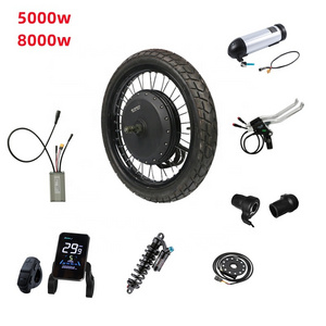 110km/h high speed electric bike conversion kit 48v 72V 3000w 5000w 8000w electric motorcycle kit QS 205 V3 hub motor