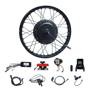 New Product 1000w 1500w 2000w 48v/52v/60v/72v Ebike Kit 17 Inch Fat Tyre Bike Snow Bike Electric Motorcycle Conversion Kits