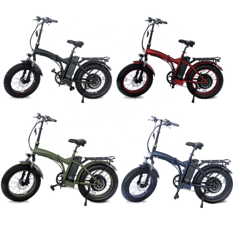 Fast Speed folding Electric Bike 40-45kmh fat tire 20 inch ebike 48v 1000w e bicycle for sale