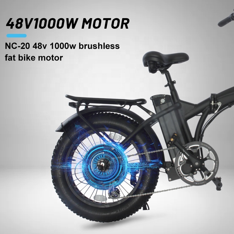 Eu Warehouse Folding Fat Tyre Mtb Electric Hotbike 20 Inch Road Foldable Elettric Bicycle Bike 48v 500w 750w 1000w Watt Ebike