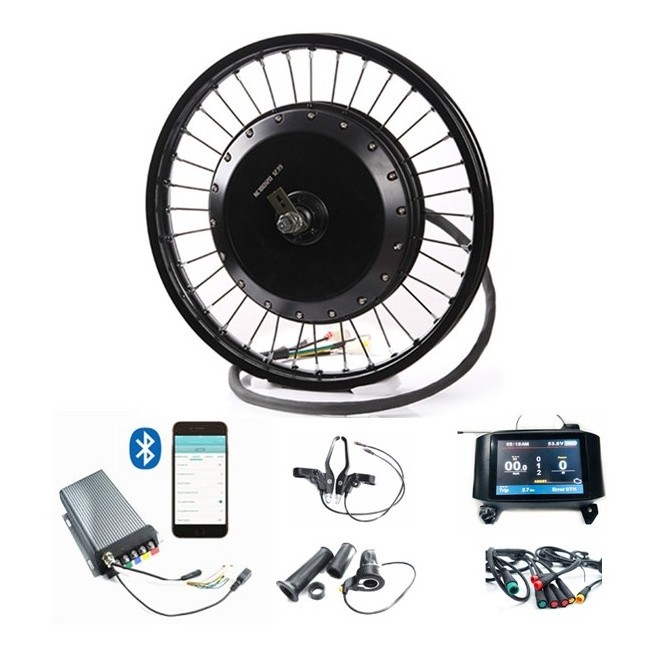 10kw peak power best sale programming QS motor electric bike kit 10000w