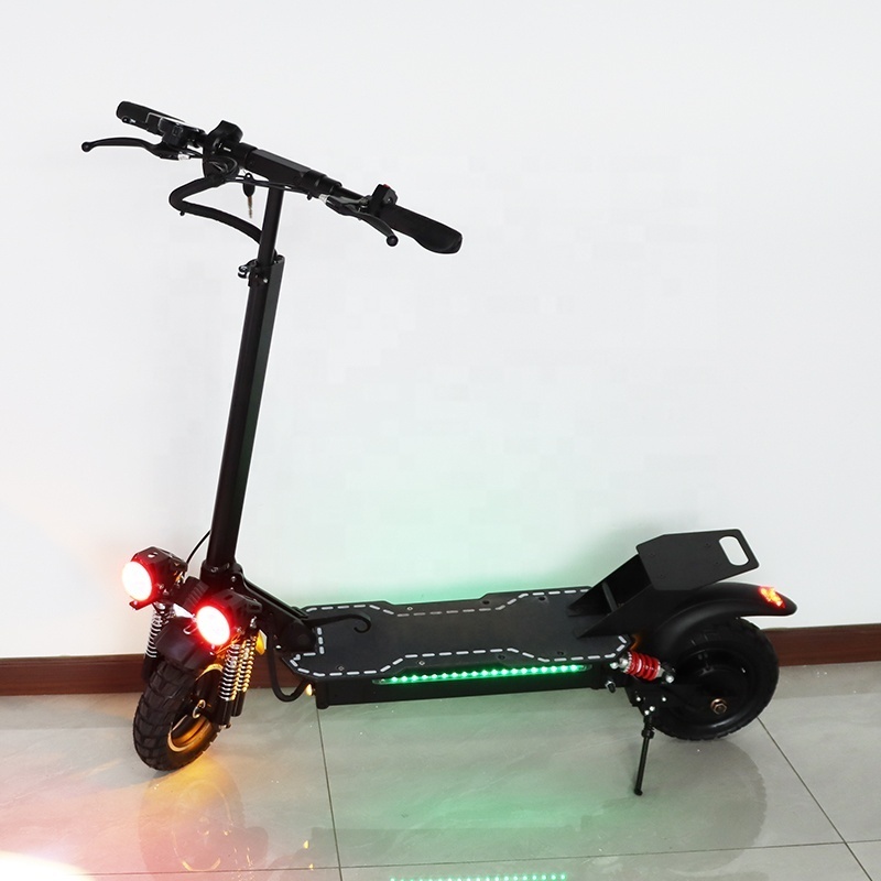 Powerful 120km long range 10 inch fat wheels 1200w dual motor offroad electric scooters E scooter for adults