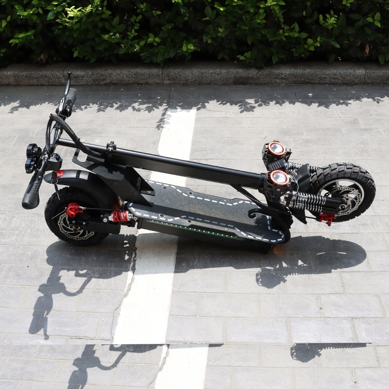 Powerful 120km long range 10 inch fat wheels 1200w dual motor offroad electric scooters E scooter for adults