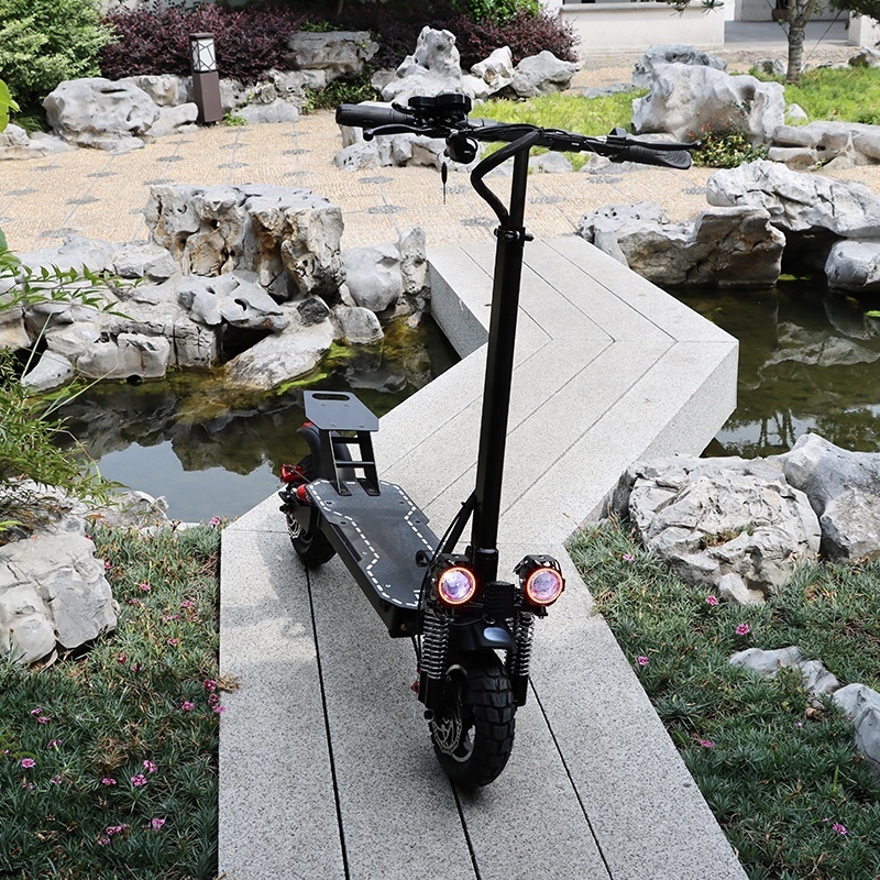 Powerful 120km long range 10 inch fat wheels 1200w dual motor offroad electric scooters E scooter for adults