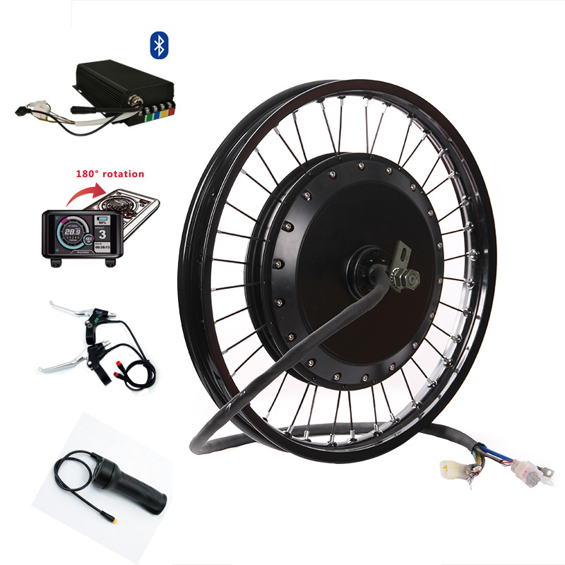 CE Approved BLDC hub motor 5000w 8000w electric bike bicycle conversion kits with ebike lithium battery