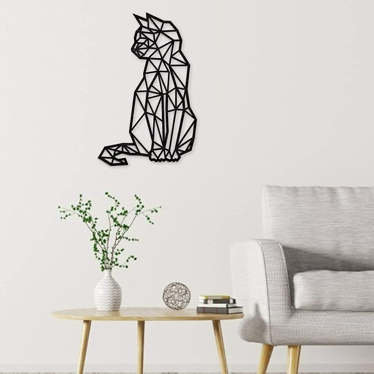 YJL Wholesale Creative Iron Cat Indoor Scene Wall Decoration Wall Hanging Decoration Iron Crafts Metal Wall Art Home Decor