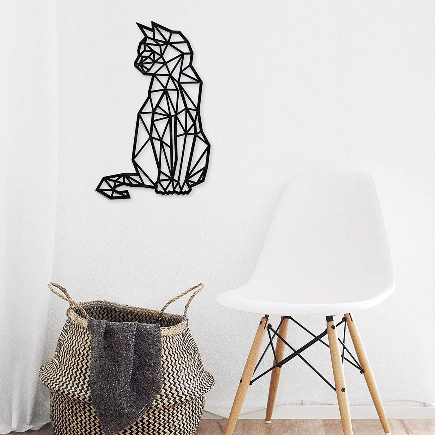 YJL Wholesale Creative Iron Cat Indoor Scene Wall Decoration Wall Hanging Decoration Iron Crafts Metal Wall Art Home Decor