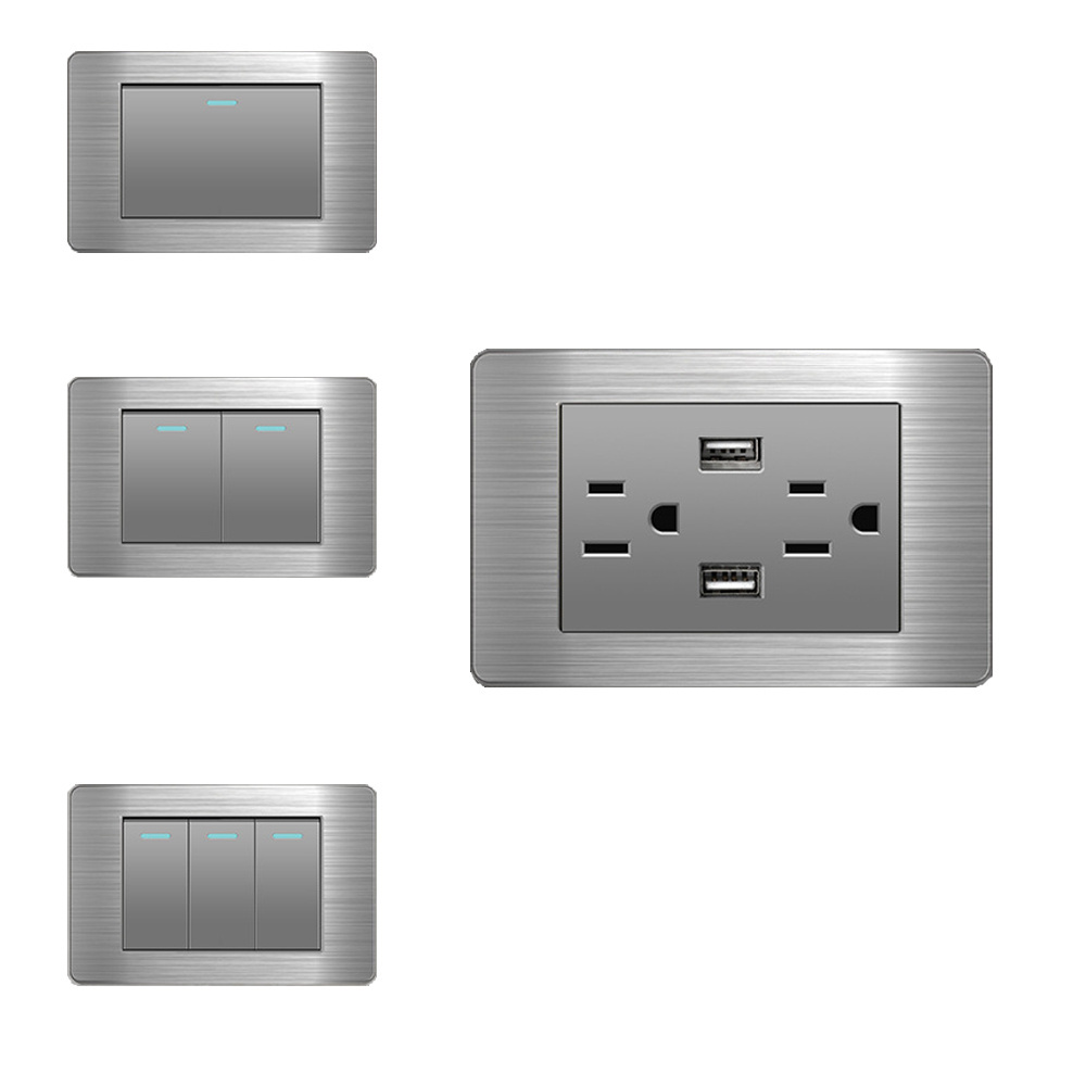 American Standard  electric wall switch and socket modular switch socket Interruptor Light Switch