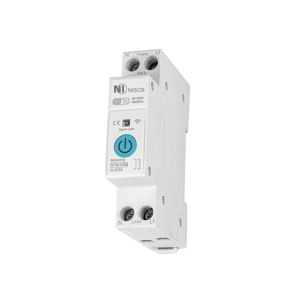 Wifi Smart Circuit Breaker 1-63a Over Current Under Voltage Protection Power Metering Wireless Remote Control Switch