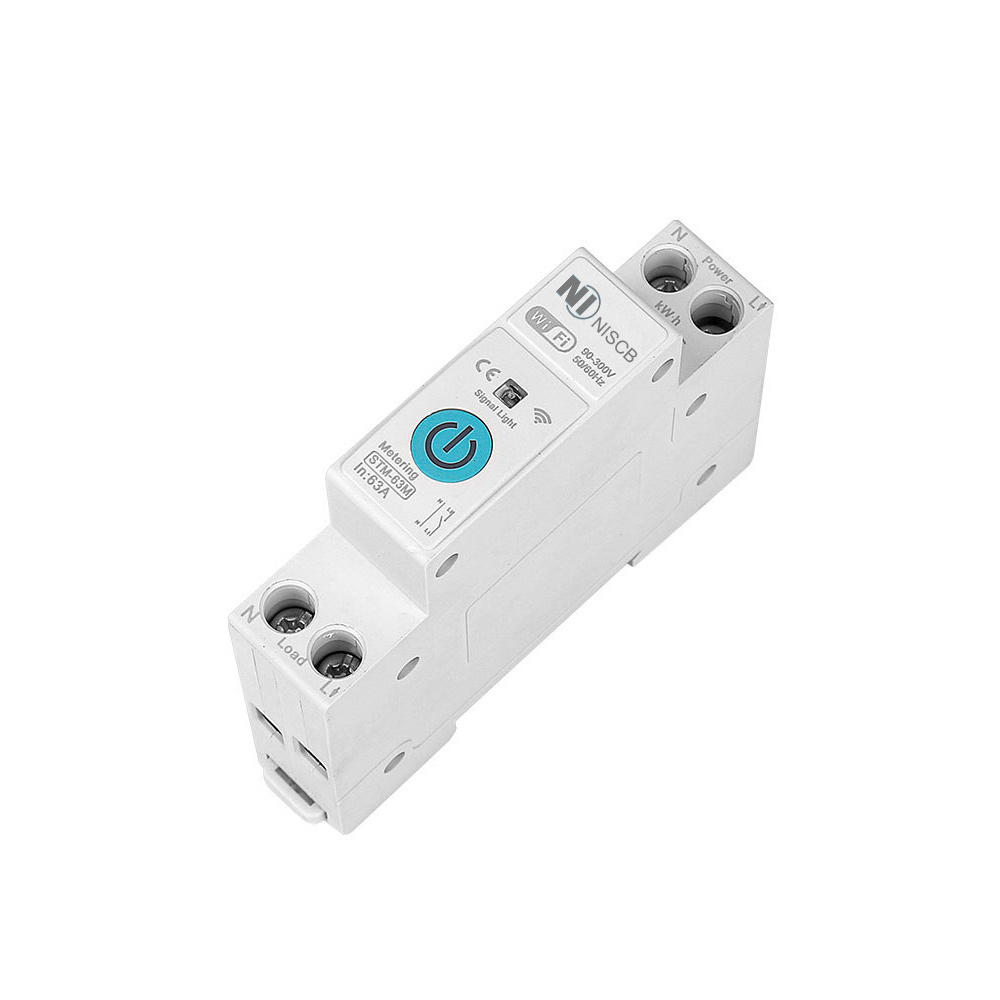 Wifi Smart Circuit Breaker 1-63a Over Current Under Voltage Protection Power Metering Wireless Remote Control Switch